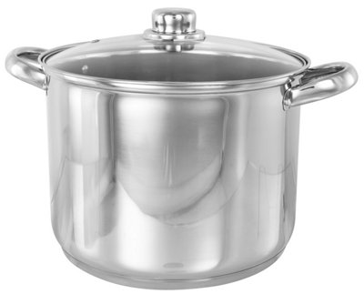 Buckingham Premium Induction Stainless Steel Stock Pot, 30 Cm, 16 L