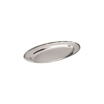 Buckingham Stainless Steel Oval Platter Serving Tray , 20 Cm