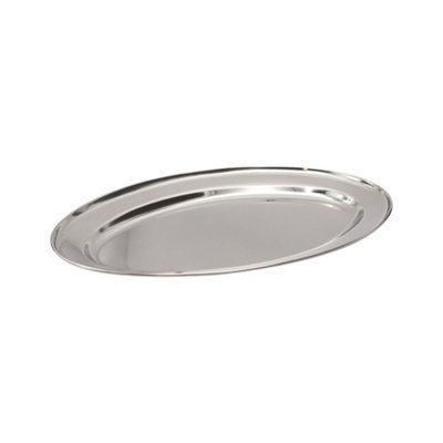 Buckingham Stainless Steel Oval Platter Serving Tray , 35Cm