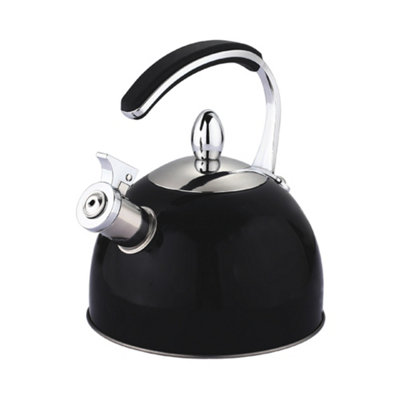 Buckingham 2 Litre Stainless Steel Stovetop Whistling Kettle - Matte Black - Image 5