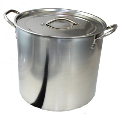 Buckingham Stainless Steel Stock Pot / Ham Pan With Lid 29 Cm15 Litres from B&Q