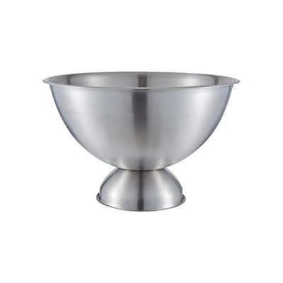 Buckingham Stainless Steel Champagne & Wine Cooler / Punch Bowl 17.5 Litre / 40 Cm Matt Finish from B&Q