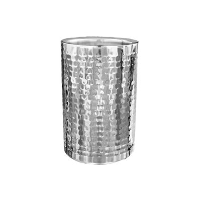 Buckingham Double Wall Stainless Steel Ice Bucket Hammered Effect 1.5 Litres from B&Q