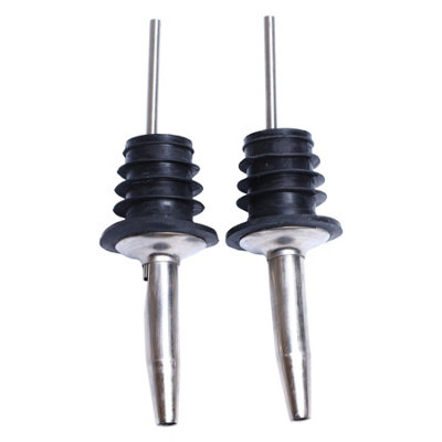 Buckingham 2Pcs Bottle Pourers Speed Pourer For Wine Olive Oil  And Vinegar With Tapered Stopper Spouts 11 Cm from B&Q