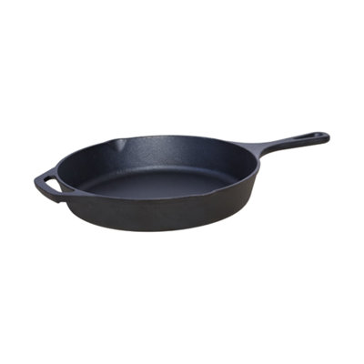 Buckingham Pre-Seasoned Cast Iron Skillet Pan 26 Cm from B&Q