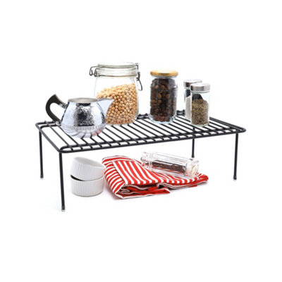 Buckingham 3 Tier Spice & Herb Rack Jar HolderBlackHigh-End Premium Quality