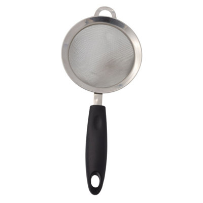 B&Q -  Stainless Steel Fine Mesh Sieve 16 Cm Wiith Easy Grip Handle