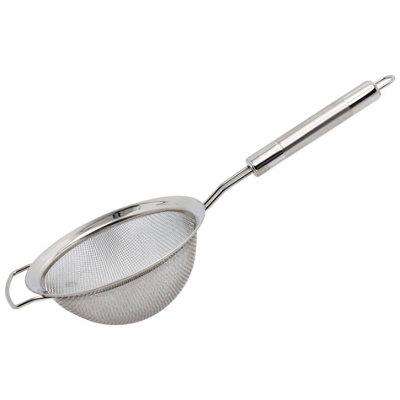 B&Q -  Stainless Steel Fine Mesh Sieve 14 Cm With Cook's Handle