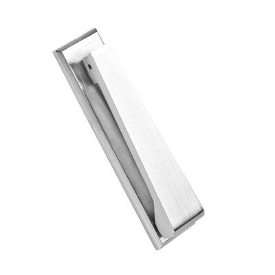 Contemporary Slimline Door KnockerSatin Chrome40 X 165mmHardware Solutions from B&Q