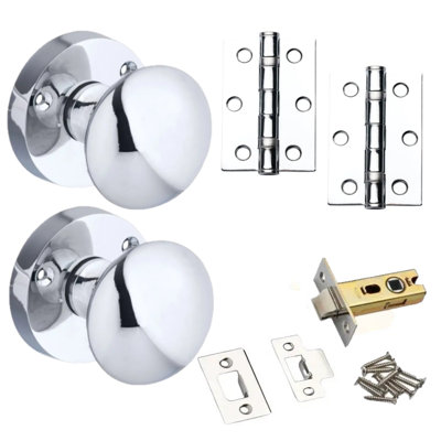 Victorian Sprung Mortice Door KnobPolished ChromeComplete Door PackDesigner Levers from B&Q
