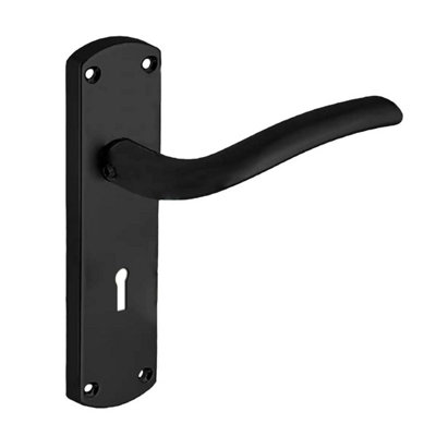 Goodrich Lever Lock Door HandleMatte BlackPairDesigner Levers from B&Q