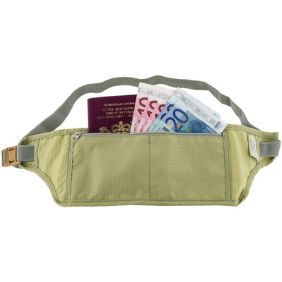 Highlander Money Belt Light Olive/grey from B&Q