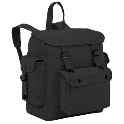 Highlander Large Pocketed Web Backpack Black from B&Q