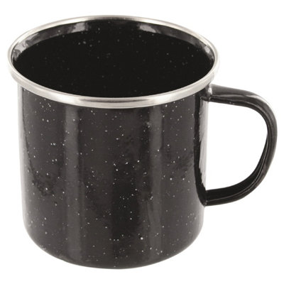 Highlander Deluxe Enamel Mug Black from B&Q
