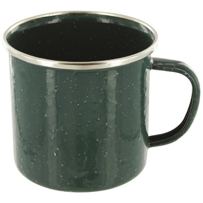 Highlander Deluxe Enamel Mug Green from B&Q