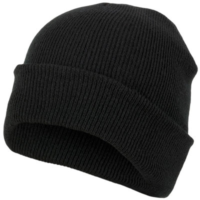 Highlander Deluxe Watch Hat Black from B&Q
