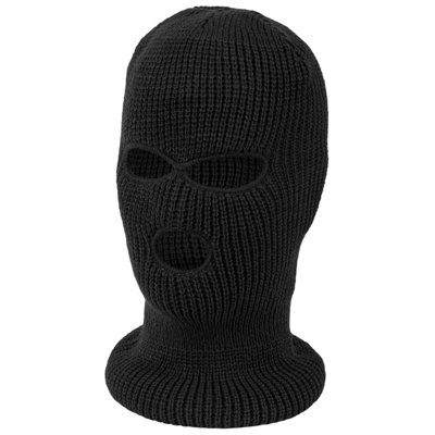 Highlander 3 Hole Balaclava Black from B&Q