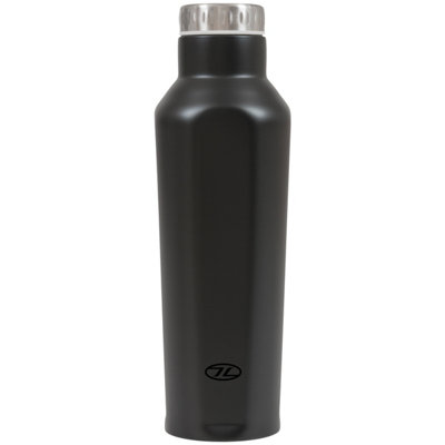 Highlander 500Ml Ashta Stainless Steel Bottle Black from B&Q