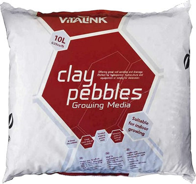B&Q -  Clay Pebbles 10L  Premium Growing Media
