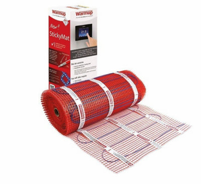 Warmup Electric Underfloor Heating Stickymat 200W/m² 7M²2Spm7 from B&Q