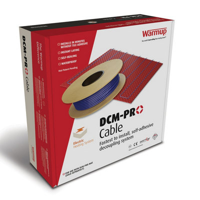 Warmup Dcm-Pro Electric Ufh Cable 1200W 87.1M For 8M2. Dcm-C-8 from B&Q