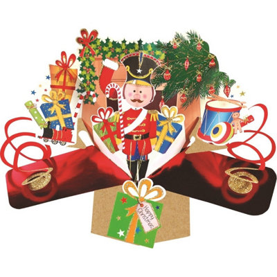 Suki Gifts 3D Christmas Pop Up CardNutcracker from B&Q
