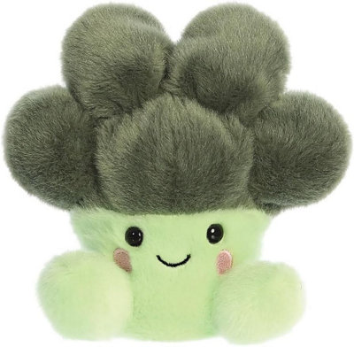 B&Q -  Palm Pals Luigi Broccoli 5 Inch Plush Soft Toy Eco-Friendly