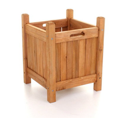 Groundlevel Contemporary Wooden Garden PlanterSmall from B&Q