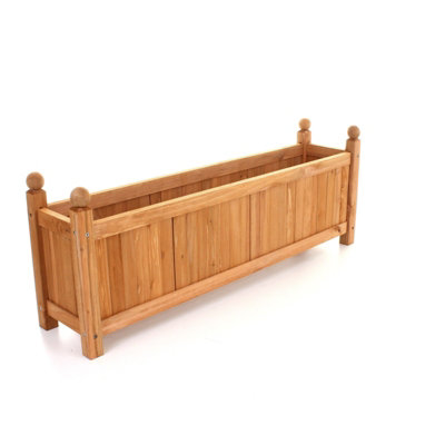 Groundlevel Contemporary Wooden Garden PlanterLarge from B&Q