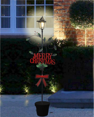 Groundlevel Indoor / Outdoor 114Cm Tall Christmas Lantern LightMerry Christmas from B&Q
