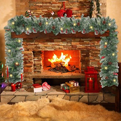 Groundlevel Pre-Lit Festive Christmas Garland from B&Q