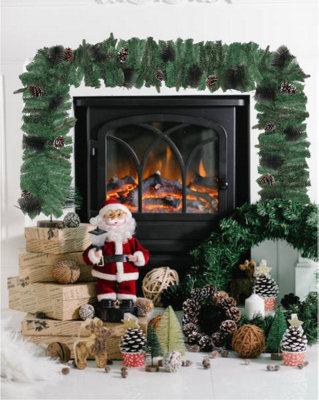 Groundlevel Festive Christmas Garland With Pine Cones from B&Q