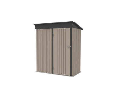 Groundlevel 5X3 Foot Metal Garden Storage Shed