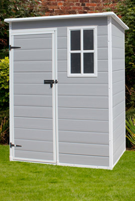 Groundlevel 5X3 Foot Plastic Garden Storage Shed