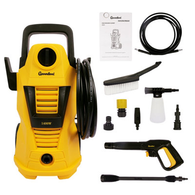 Groundlevel Powerful Electric 1400W Pressure Washer With Car Kit from B&Q
