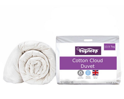 Groundlevel 13.5 Tog Feels Like Down Cotton Cloud Duvet from B&Q