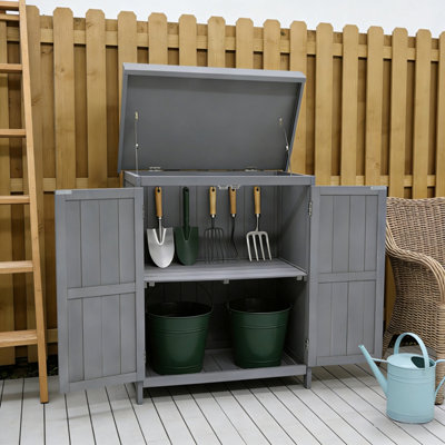 Groundlevel Wooden Garden Potting Shed With Astro Turf Roof from B&Q