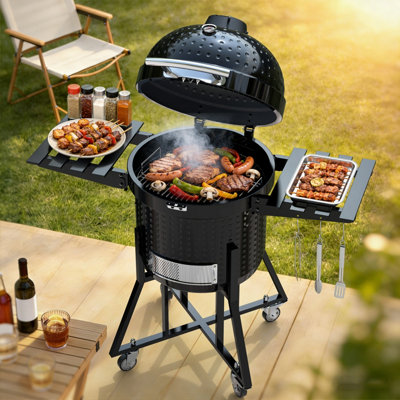 Groundlevel Kamado Charcoal Garden Bbq Grill from B&Q