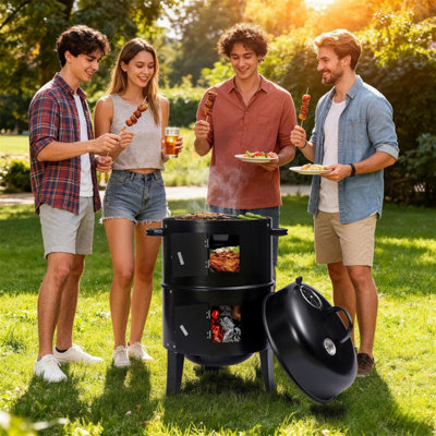 Groundlevel Stacker Smoker Bbq And Fire Pit from B&Q