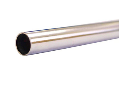 Wednesbury Copper Chrome-Plated Compression Pipe (L)2M (Dia)15mm from B&Q