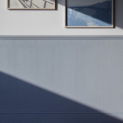 Paintable Wallpaper Paste The Wall Luxury Vinyl 10 Panels Per Roll Anaglypta - Image 3