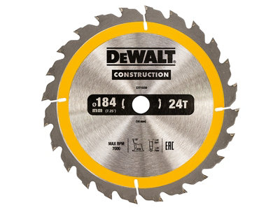 B&Q -  Dt1939-Qz Portable Construction Circular Saw Blade 184 X 16mm X 24T - Image 12