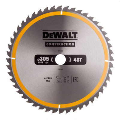 Dewalt Dt1959 Stationary Construction Circular Saw Blade 305 X 30Mm X 48T