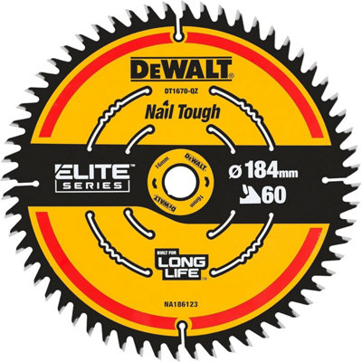 Dewalt Power Tools Dewalt Elite Series Mitre Saw Blade 184 X 16Mm 60T Dt1670-Qz - Image 9