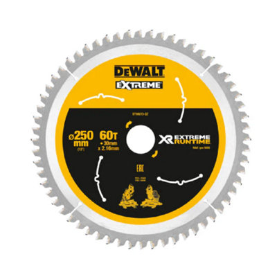 DEWALT Extreme Runtime FlexVolt Mitre Saw Blade 250 x 30mm x 60T DEWDT99573QZ - Image 8