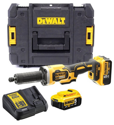 B&Q -  Dcg426P2 18V Xr Cordless Die Grinder Brushless 125mm 2 X 5.0Ah Batteries