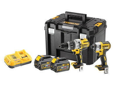 DeWalt: Dewalt DCK276T2T-GB FlexVolt XR Twin Pack 18V 2 x 18/54V 6.0/2.0Ah Li-ion