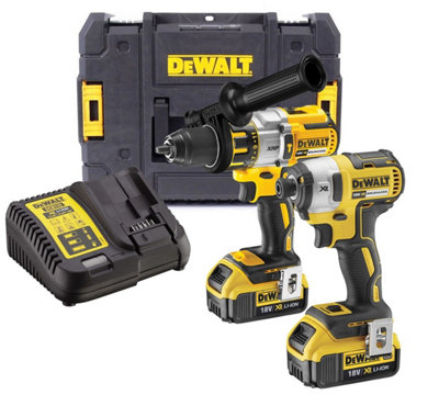 Dewalt Dck276M2T 18V Brushless Dcd996 Combi Drill Dcf887 Impact Driver 2 X 4.0Ah from B&Q