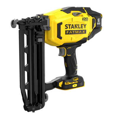 Stanley Fatmax 18V V20 Li-Ion 64mm Second Fix Cordless 16 Gauge Nail Gun (Bare Tool)Sfmcn616B-Xj from B&Q