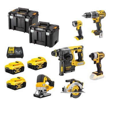 Dewalt Dck690P3T 18V Brushless 6 Piece Kit Dcd796 Dcf887 Dcs565 Dcs334 Dch273 from B&Q